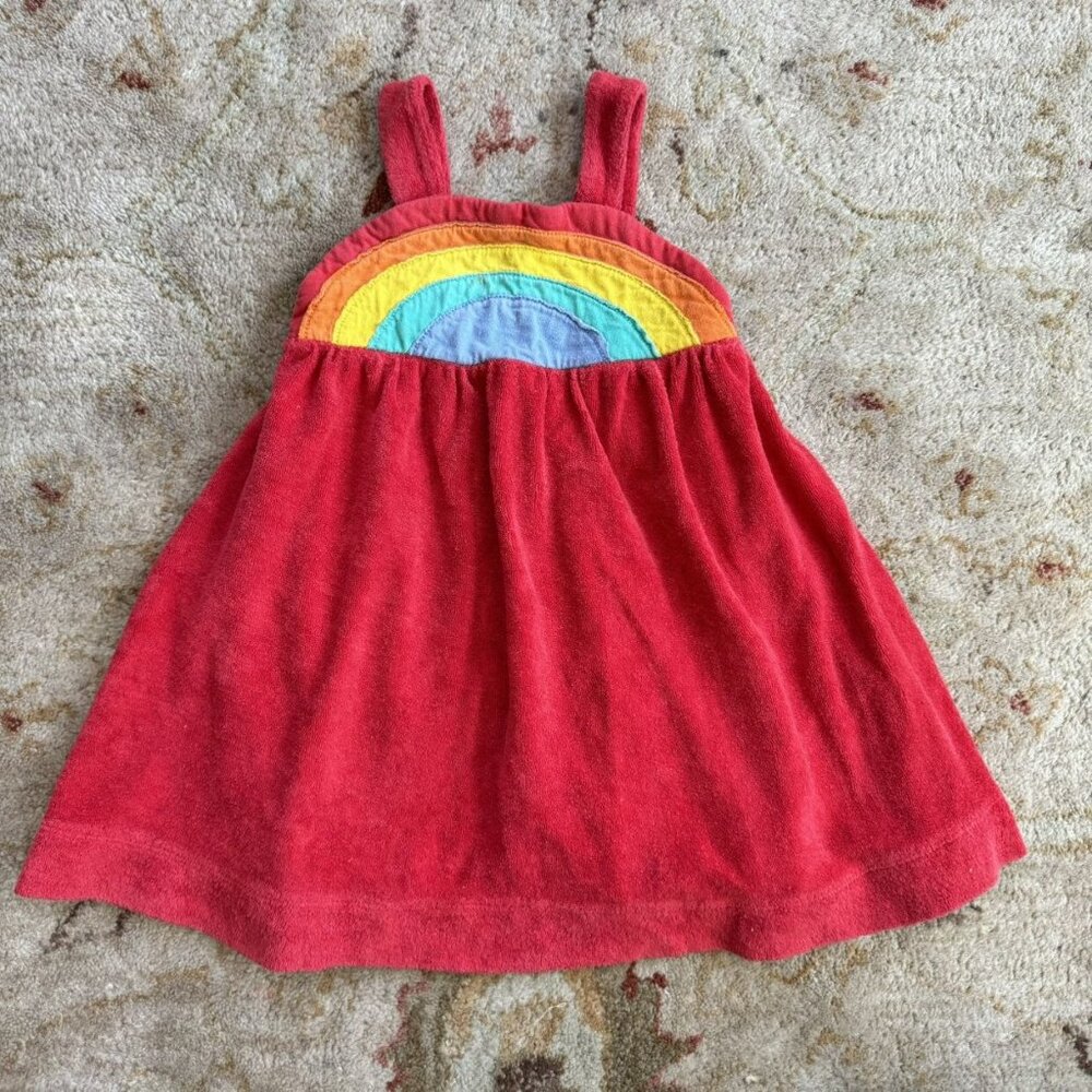READ Little Bird 🌈 Rainbow Terry Dress